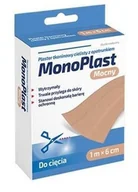 Apteczki i materiały opatrunkowe - Monoplast plaster tkaninowy 1m x 6cm cielisty - miniaturka - grafika 1