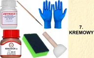 Środki do obuwia i ubrań - KREMOWY 7 Renoskór ZESTAW DO RENOWACJI SKÓRY LICOWEJ Farba + Zmywacz Pędzel - miniaturka - grafika 1