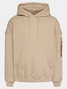 Alpha Industries Bluza Essentials 146335 Beżowy Relaxed Fit - Bluzy męskie - miniaturka - grafika 1