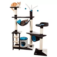 Drapaki dla kotów - Kerbl Kocie drzewko Creativ, 150 cm, niebieski, 81505 - miniaturka - grafika 1