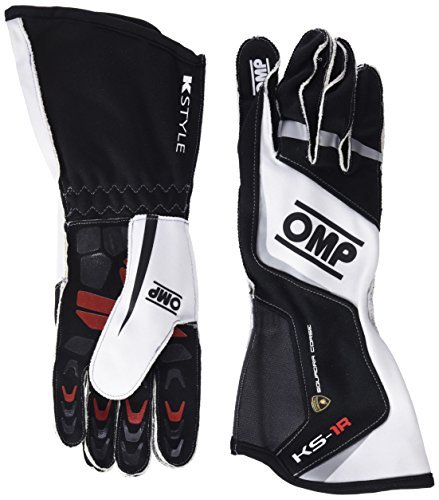 Omp OMPKK02740LAMB071L Ks-1R rękawiczki rozmiar L-Ompa, czarne/białe/srebrne, L