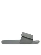 Klapki i japonki męskie - Calvin Klein Klapki Adj Pool Slide Canvas Logo HM0HM01749 Szary - miniaturka - grafika 1