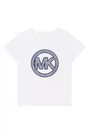 Koszulki dla dziewczynek - Michael Kors t-shirt bawełniany dziecięcy kolor granatowy - miniaturka - grafika 1