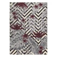 Dywany - Dywan HEOS 78540 krem / bordo LIŚCIE DŻUNGLA beżowy 160x220 cm - miniaturka - grafika 1