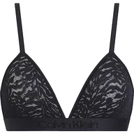 Biustonosze - Calvin Klein Damskie trójkątne biustonosze bez podszewki, Czarny, S - miniaturka - grafika 1