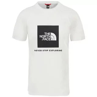 Koszulki męskie - Koszulka The North Face Redbox 0A3BQOFN41 - biała - grafika 1