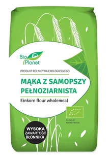 Bio Planet seria MĄKI I SKROBIE MĄKA Z SAMOPSZY PEŁNOZIARNISTA BIO 500 g - - Zdrowa żywność - miniaturka - grafika 2