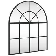 Lustra - vidaXL Lustro ścienne czarne 60x70 cm Krzywe żelazko - miniaturka - grafika 1