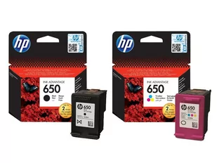 Zestaw HP 650 Kolor+Czarny - Tusze oryginalne - miniaturka - grafika 1
