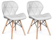 Krzesła - Sofotel Nowoczesne krzesło skandynawskie Sofotel Sigma - białe 2 szt. 270201-2 - miniaturka - grafika 1