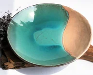 Tace i patery - Duża patera ceramiczna ręcznie robiona - Rajska Plaża - miniaturka - grafika 1