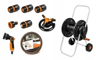 Węże ogrodowe i zraszacze - BRADAS Wózek z wężem 1/2" 20m pistoletem, zraszaczem i armaturą BLACK LINE 7918 ECO-AG26020SET2 - miniaturka - grafika 1