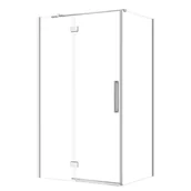 Kabiny prysznicowe - Kabina prysznicowa Cersanit Crea 120x90x200 prostokątna lewa chrom transparentne S601-207 - miniaturka - grafika 1