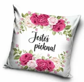 Poszewki na poduszki - Poszewka na dzień kobiet 40x40 Jesteś piękna - miniaturka - grafika 1