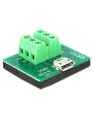 Adaptery i przejściówki - ADAPTER TERMINAL BLOCK 6PIN->MICRO USBF DELOCK - miniaturka - grafika 1