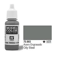 Akcesoria i części modelarskie - Vallejo Farba Nr177 Oily Steel 17mlMetallic GXP-535251 - miniaturka - grafika 1