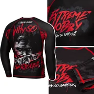 Kimona, stroje i obuwie - Rashguard Z Długim Rękawem Męski Extreme Hobby Why So Serious R. Xxl - miniaturka - grafika 1