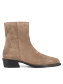 Botki damskie - Gino Rossi Kowbojki EVELYN-116201 Brązowy - miniaturka - grafika 1