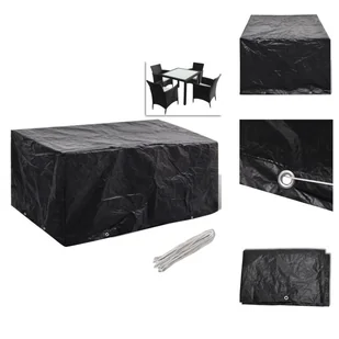vidaXL Pokrowiec na meble ogrodowe 8 oczek 180x140x90 cm - Pokrowce ochronne na meble ogrodowe - Pokrowce na meble ogrodowe - miniaturka - grafika 1