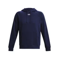 Bluzy męskie - Męska Bluza UNDER ARMOUR UA RIVAL FLEECE HOODIE 1379757-410 – Granatowy - miniaturka - grafika 1