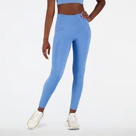 Spodnie sportowe damskie - Legginsy damskie New Balance WP21112HER  niebieskie - miniaturka - grafika 1