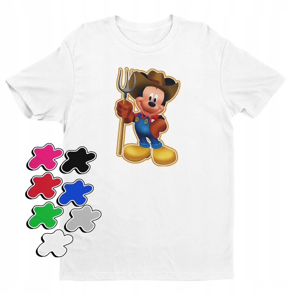 Koszulka T-Shirt Dziecięca Z Nadrukiem Myszka Miki Minnie Różne -L 146-152