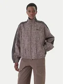 Kurtki damskie - adidas Kurtka jeansowa Firebird Aop KD2815 Brązowy Oversize - miniaturka - grafika 1