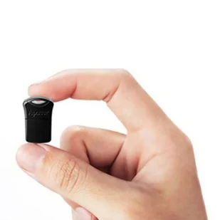 Apacer USB flash disk, USB 2.0, 64GB, AH116, czarny, AP64GAH116B-1, USB A, z osłoną - Pendrive - miniaturka - grafika 2