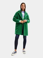 Płaszcze damskie - Desigual Płaszcz przejściowy 23WWEW21 Zielony Comfort Fit - miniaturka - grafika 1