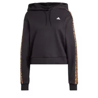 Bluzy damskie - adidas Bluza damska ze zwierzętami, Czarny/Magiczny Beżowy, XXS - miniaturka - grafika 1