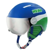 Kaski narciarskie - Kask z przyłbicą szybą HEAD Mojo Visor Blue Green 2025 - miniaturka - grafika 1