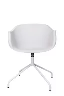 Krzesła - Elior Krzesło obrotowe Dubby - białe - miniaturka - grafika 1