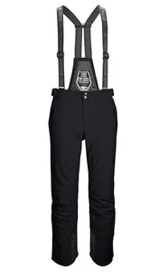 killtec Mężczyźni Spodnie narciarskie/spodnie narciarskie na szelkach z odpinanym śliniakiem i ochroną krawędzi Larok, schwarz blau, L, 35244-000 - Spodnie narciarskie - miniaturka - grafika 1