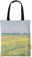 Torby i wózki na zakupy - Torba na ramię Równina Gennevilliers, żółte pola Gustave Caillebotte - miniaturka - grafika 1