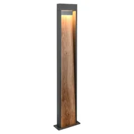 Lampy ogrodowe - Stojąca lampa ogrodowa Salmon 446960135 Trio LED 13W 3000K IP44 pal słupek drewniana - miniaturka - grafika 1