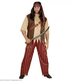 Strój dla dorosłych, Pirat, brązowy, rozmiar XL - Stroje karnawałowe - miniaturka - grafika 1