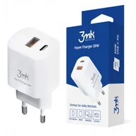 Ładowarki do telefonów - 3mk Hyper Charger White Ładowarka sieciowa 20W - miniaturka - grafika 1