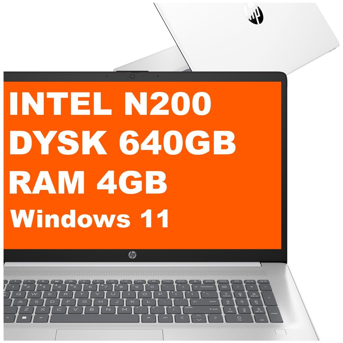 HP 17-cn3106ds / AD7J9UA / Intel N200 / 4GB / 640GB / Intel UHD / HD+ / Dotyk / Win 11 / Biały AD7J9UA_4GB_640GB_W11