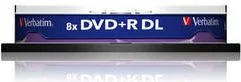 Verbatim DVD+R DL 8.5 GB 8x 10 sztuk V43666 - Nośniki danych - miniaturka - grafika 1