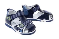 Buty dla dziewczynek - WOJTYŁKO 1S40421 granat, sandały dziecięce, rozmiary: 20-23 - Wojtyłko - miniaturka - grafika 1