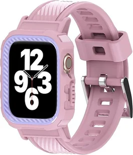 ETUI Z PASKIEM DO ZEGARKA APPLE WATCH 1/2/3/4/5/6/7/8/9/SE 38/40/41mm RÓŻ - Akcesoria do smartwatchy - miniaturka - grafika 1