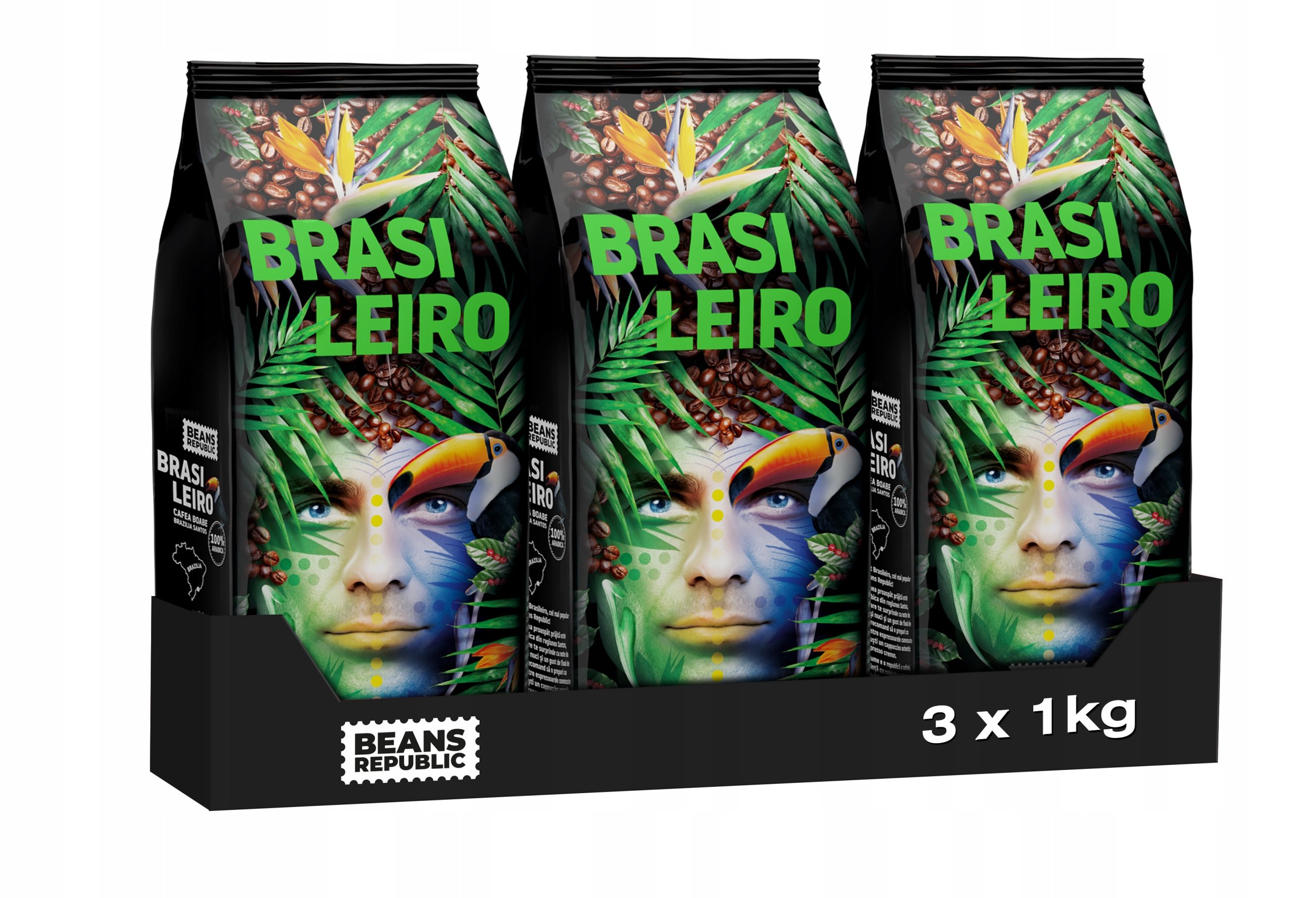 Kawa ziarnista Beans Republic Brasileiro 100% Arabica 3x1kg
