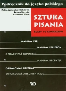 Sztuka pisania. Język polski. Podręcznik. Klasa 1-3 - Książki o kulturze i sztuce - miniaturka - grafika 1