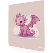 Podkładki pod mysz - DUŻA PODKŁADKA POD MYSZKĘ Chibi Smoczek 30x30 TILT Gamingowa Wodoodporna - miniaturka - grafika 1