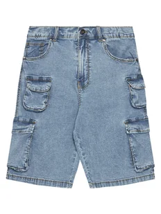 Original Marines Szorty jeansowe DFP4281YM Niebieski Regular Fit - Spodenki damskie - miniaturka - grafika 1