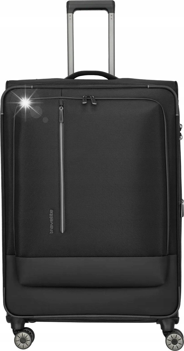 Walizka duża Travelite CrossLite 5.0 4K 81 cm Czarna