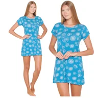 Bielizna nocna - KOSZULA NOCNA DAMSKA MORELLA Z WISKOZY WISKOZA KRÓTKI RĘKAW LETNIA KRÓTKA NA LATO KOBIECA L - miniaturka - grafika 1