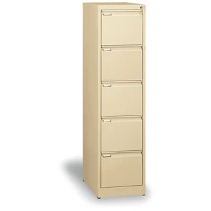 B2B Partner Metalowa szafa kartotekowa A4, 5 szuflad, beżowy 178665 - Szafy biurowe - miniaturka - grafika 1