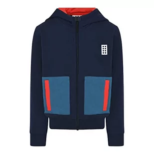 LEGO Wear Jungen bluza z kapturem z kapturem LWSejoun 700 kardigan sweter, 590, 122 - Kurtki i płaszcze dla chłopców - miniaturka - grafika 1