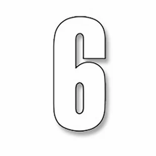 Numeros Carrera Blanco - Pack de 3 uds Crystal Blackbird Racing 5027/10/6 - Akcesoria motocyklowe - miniaturka - grafika 1